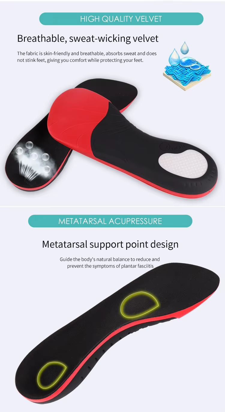Dress shoe 3/4 orthotics - best arch support for flat feet with gel metatarsal pad